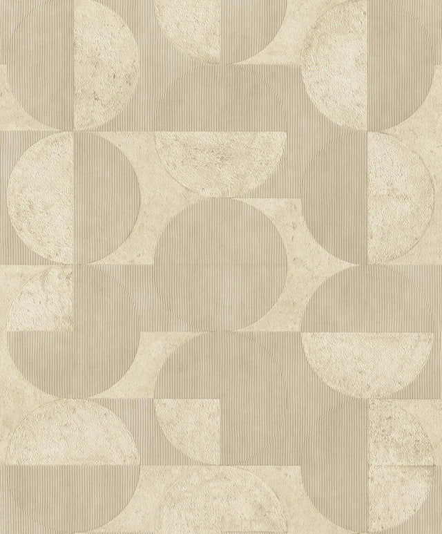 Brewster Home Fashions Barcelo Beige Circles Wallpaper