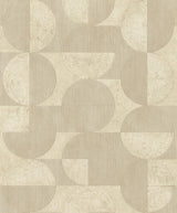 Brewster Home Fashions Barcelo Circles Beige Wallpaper