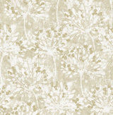 Brewster Home Fashions Dori Gold Painterly Floral Wallpaper