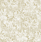 Brewster Home Fashions Dori Painterly Floral Gold Wallpaper