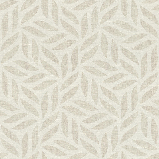 Brewster Home Fashions Sagano Taupe Leaf Wallpaper