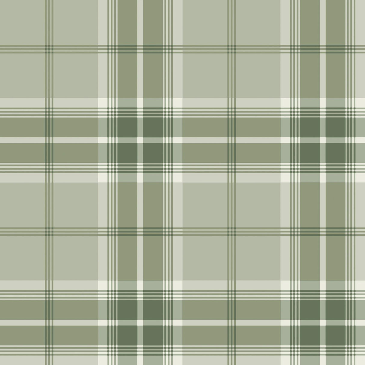 Brewster Home Fashions Sala Green Plaid Wallpaper