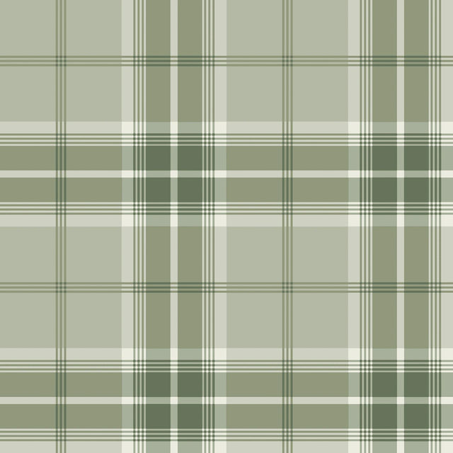 Brewster Home Fashions Sala Green Plaid Wallpaper