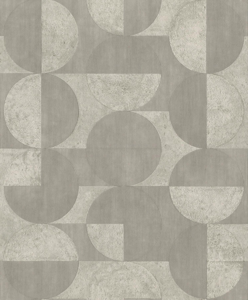 Brewster Home Fashions Barcelo Grey Circles Wallpaper