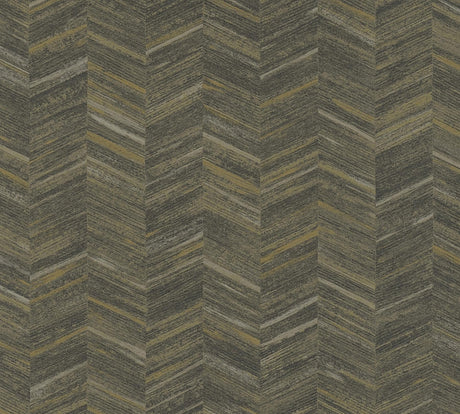 Brewster Home Fashions Tatlin Brown Chevron Wallpaper
