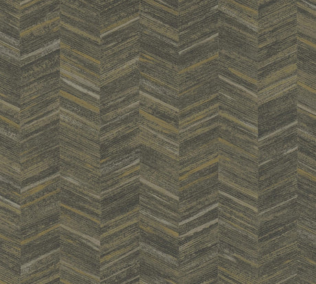 Brewster Home Fashions Tatlin Chevron Brown Wallpaper