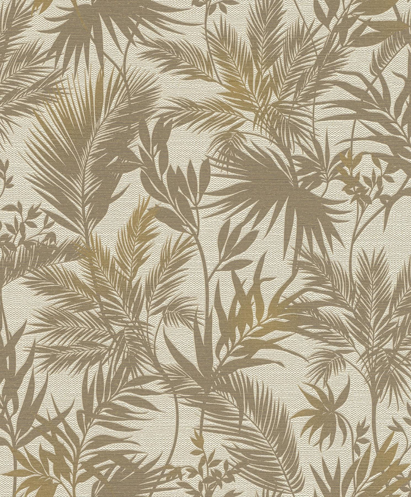 Brewster Home Fashions Saura Brown Frond Wallpaper