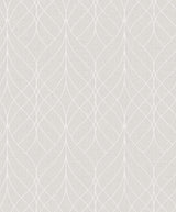 Brewster Home Fashions Hartley Mauve Geo Wallpaper