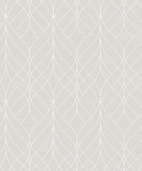 Brewster Home Fashions Hartley Mauve Geo Wallpaper