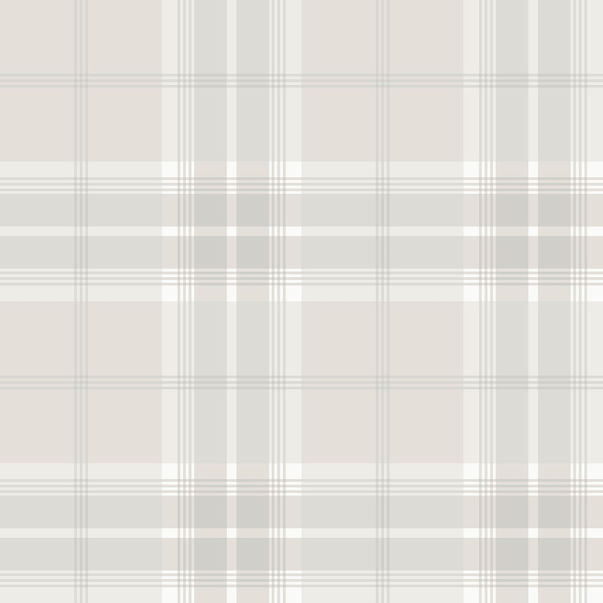 Brewster Home Fashions Sala White Plaid Wallpaper