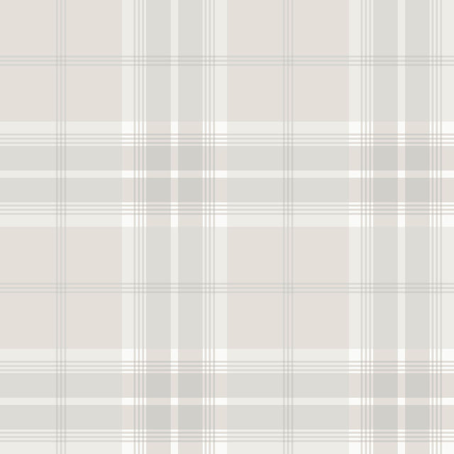 Brewster Home Fashions Sala White Plaid Wallpaper