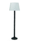 Jamie Young Barley Twist 1-Light Floor Lamp, Black Metal