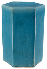 Jamie Young Porto Ceramic Indoor/Outdoor Side Table-Large, Azure
