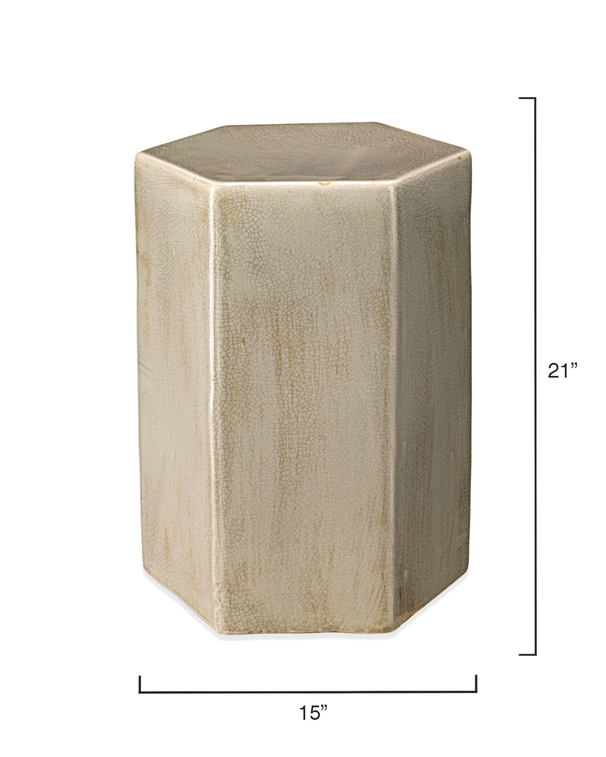 Jamie Young Porto Ceramic Indoor/Outdoor Side Table-Large, Pistachio