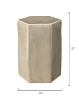 Jamie Young Porto Ceramic Indoor/Outdoor Side Table-Large, Pistachio