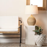 Jamie Young Porto Ceramic Indoor/Outdoor Side Table-Large, White