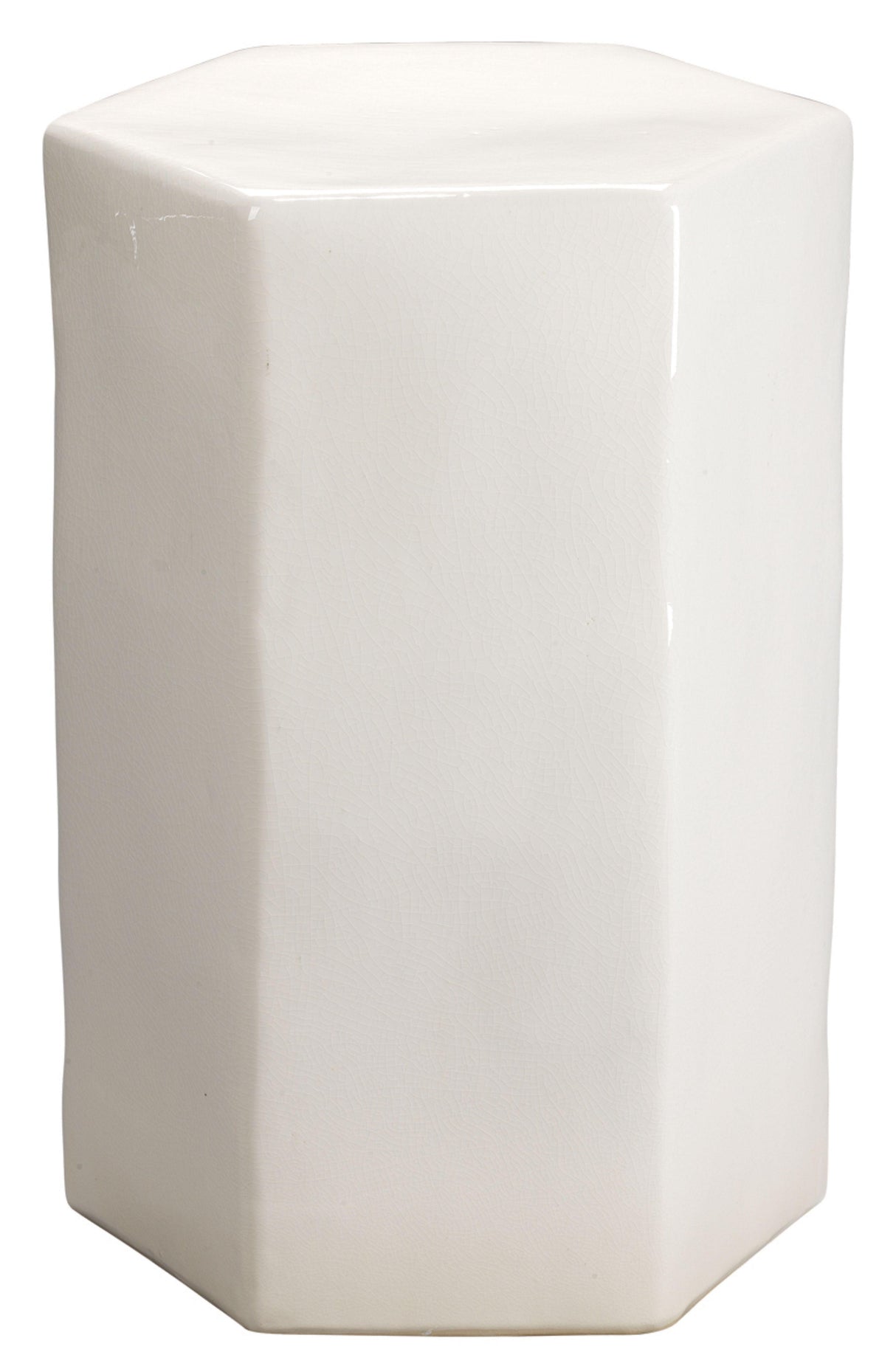 Jamie Young Porto Ceramic Indoor/Outdoor Side Table-Large, White