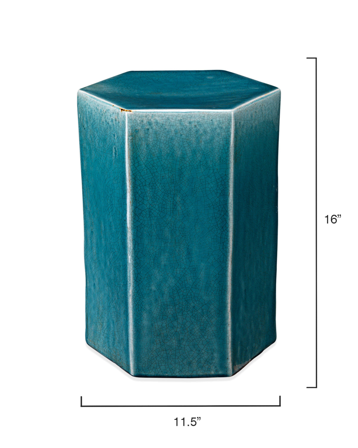 Jamie Young Porto Ceramic Indoor/Outdoor Side Table-Small, Azure