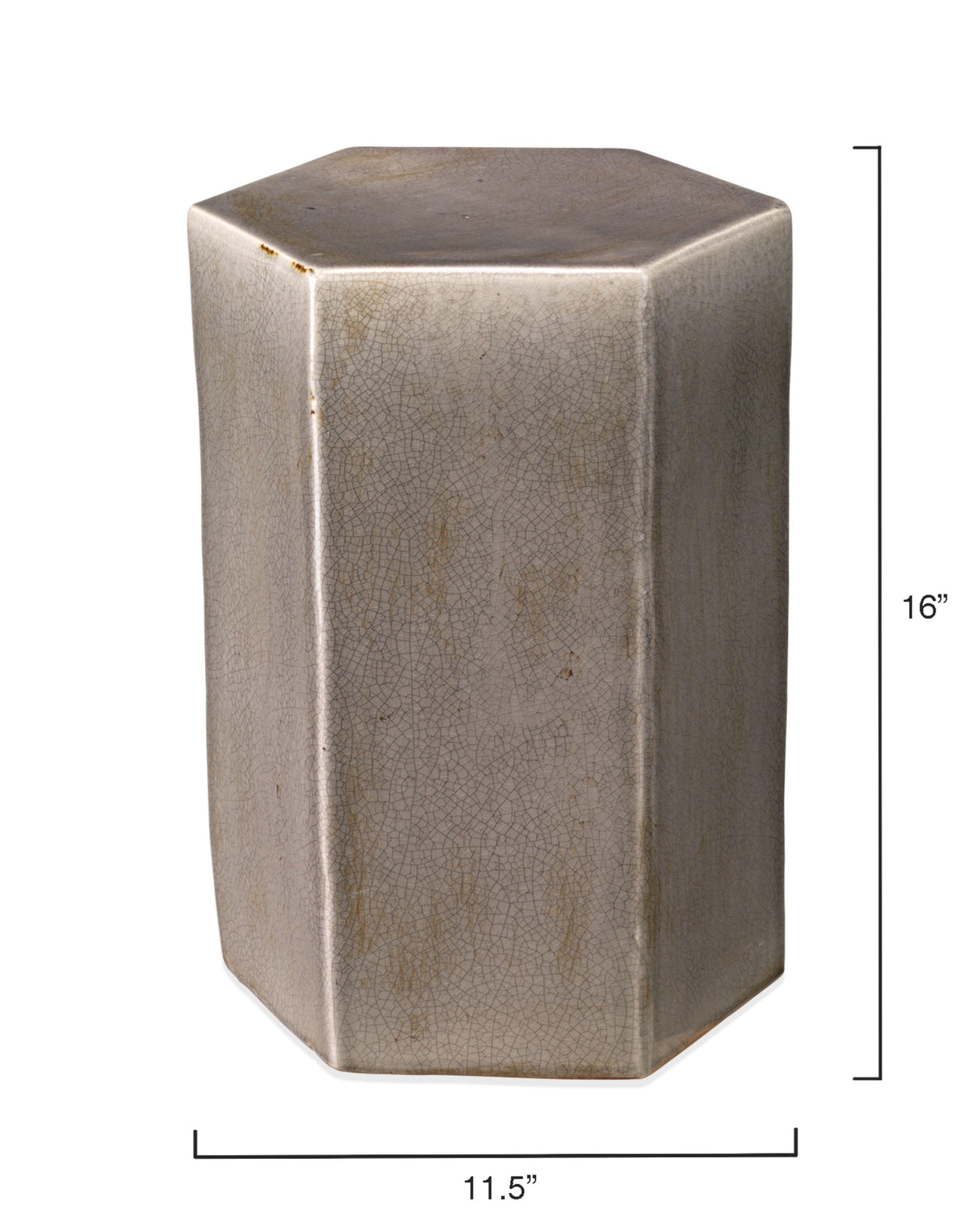 Jamie Young Porto Ceramic Indoor/Outdoor Side Table-Small, Gray