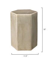 Jamie Young Porto Ceramic Indoor/Outdoor Side Table-Small, Pistachio