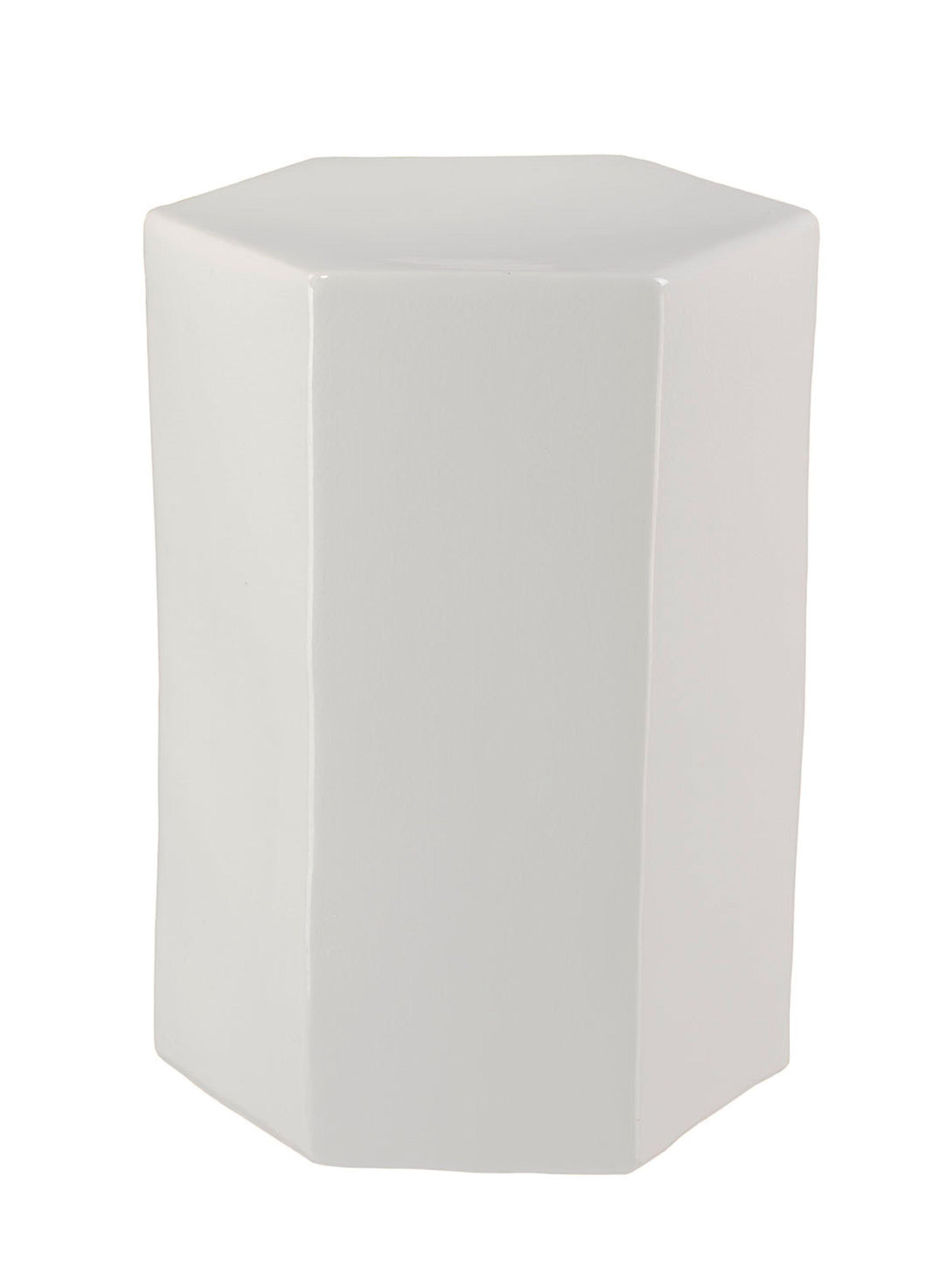 Jamie Young Porto Ceramic Indoor/Outdoor Side Table-Small, White
