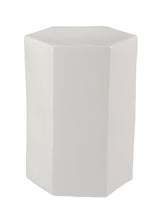 Jamie Young Porto Ceramic Indoor/Outdoor Side Table-Small, White
