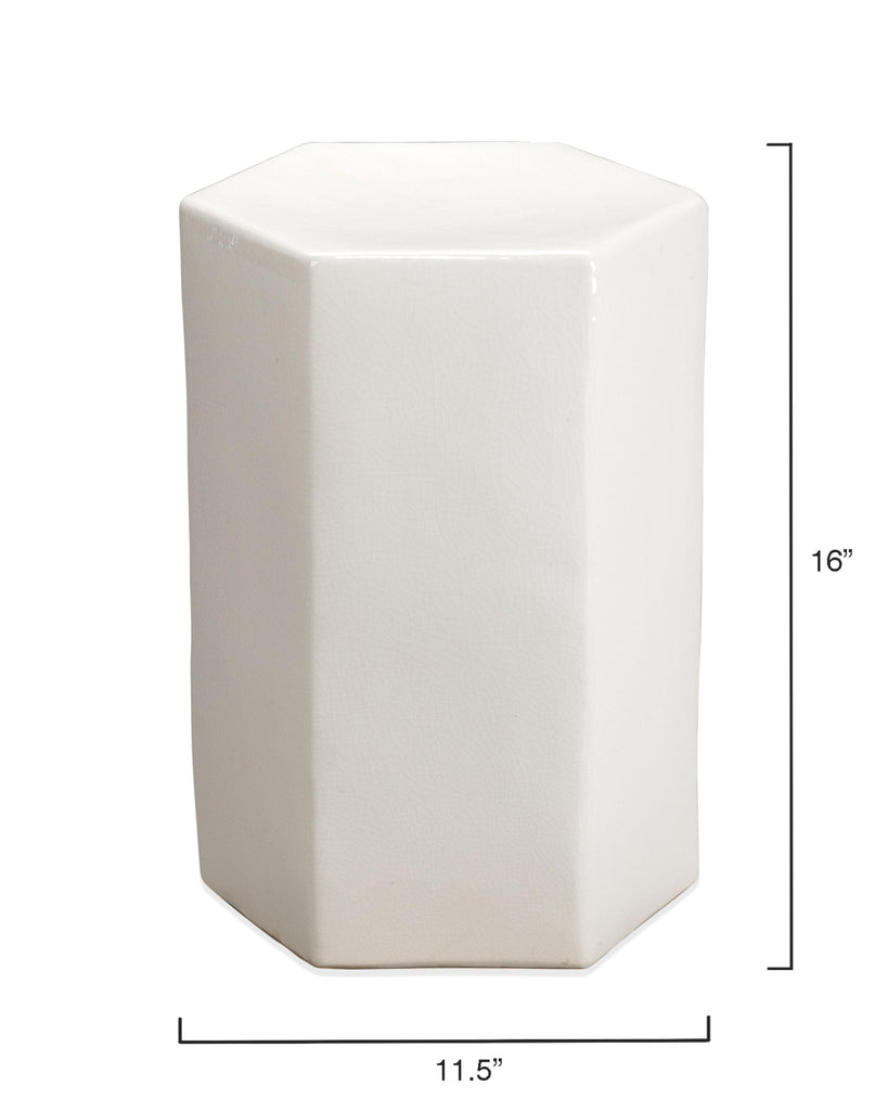 Jamie Young Porto Side Table White Furniture