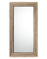 Jamie Young Evergreen Braided Seagrass Rectangle Wall Mirror, Natural