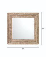 Jamie Young Evergreen Square Natural Mirrors
