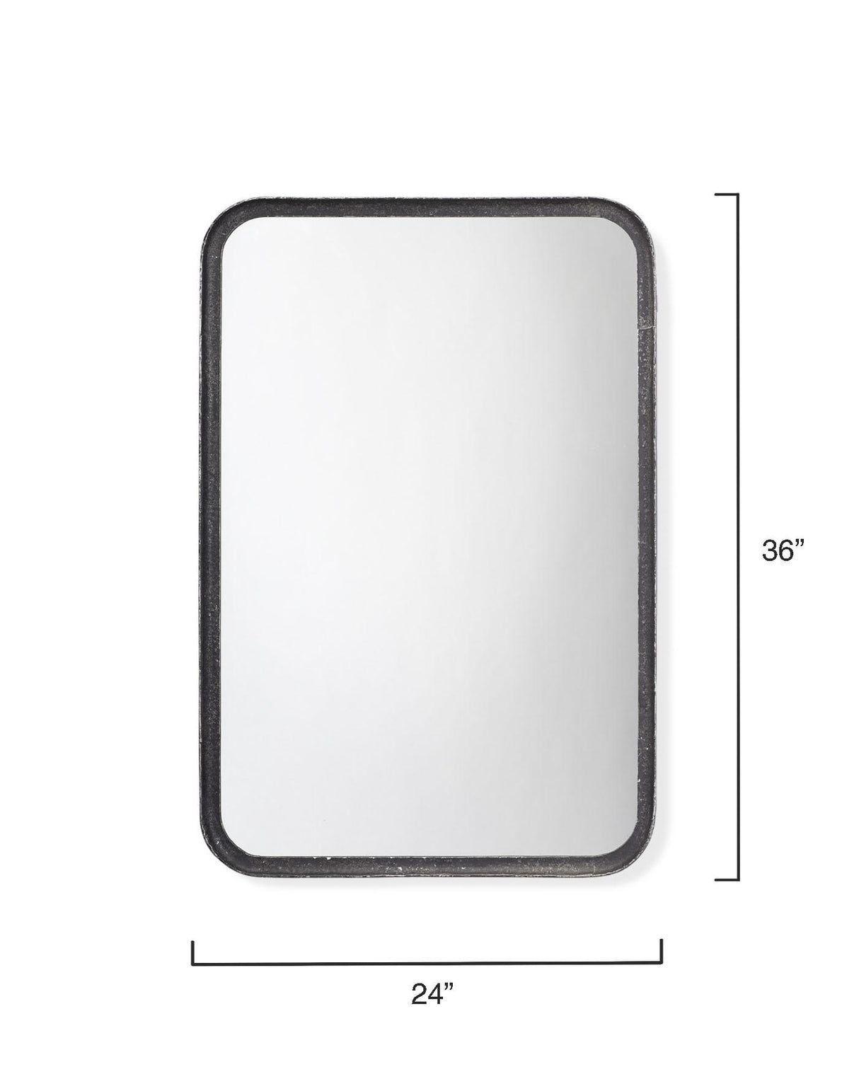 Jamie Young Principle Iron Wall Mirror, Black