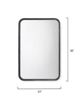 Jamie Young Principle Iron Wall Mirror, Black