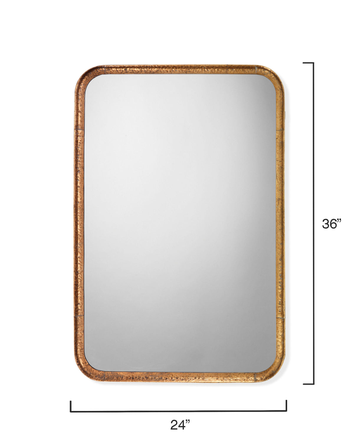 Jamie Young Principle Iron Rectangle Wall Mirror, Gold