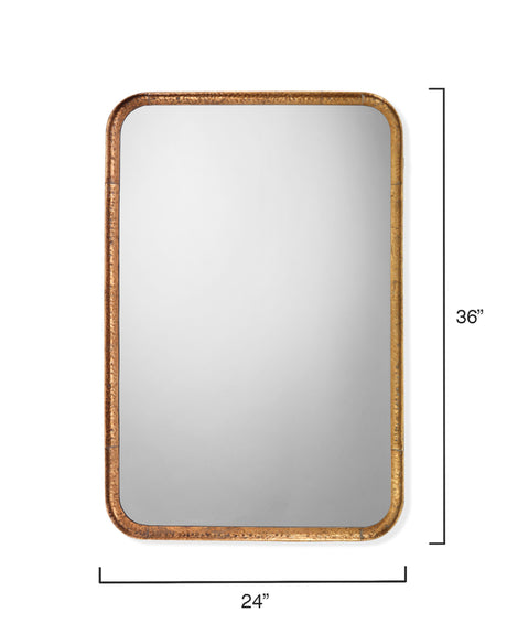 Jamie Young Principle Iron Rectangle Wall Mirror, Gold