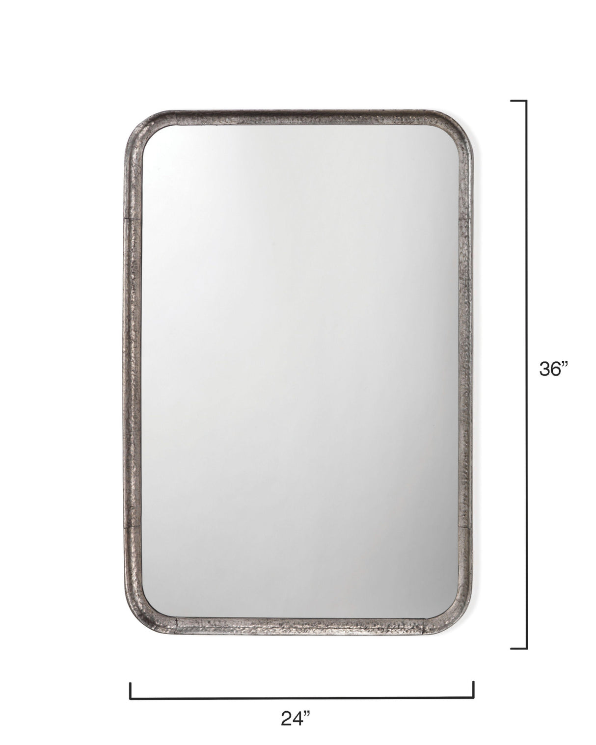 Jamie Young Principle Iron Rectangle Wall Mirror, Silver