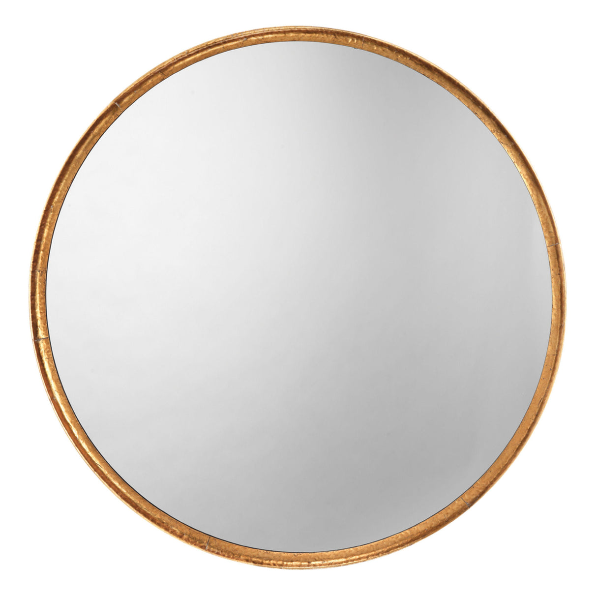 Jamie Young Refined Iron Round Wall Mirror, Gold