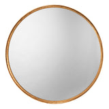 Jamie Young Refined Iron Round Wall Mirror, Gold