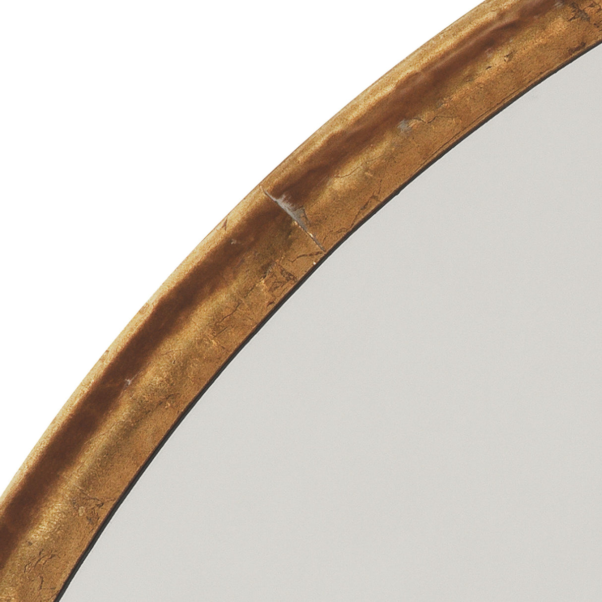 Jamie Young Refined Iron Round Wall Mirror, Gold