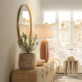 Jamie Young Refined Iron Round Wall Mirror, Gold