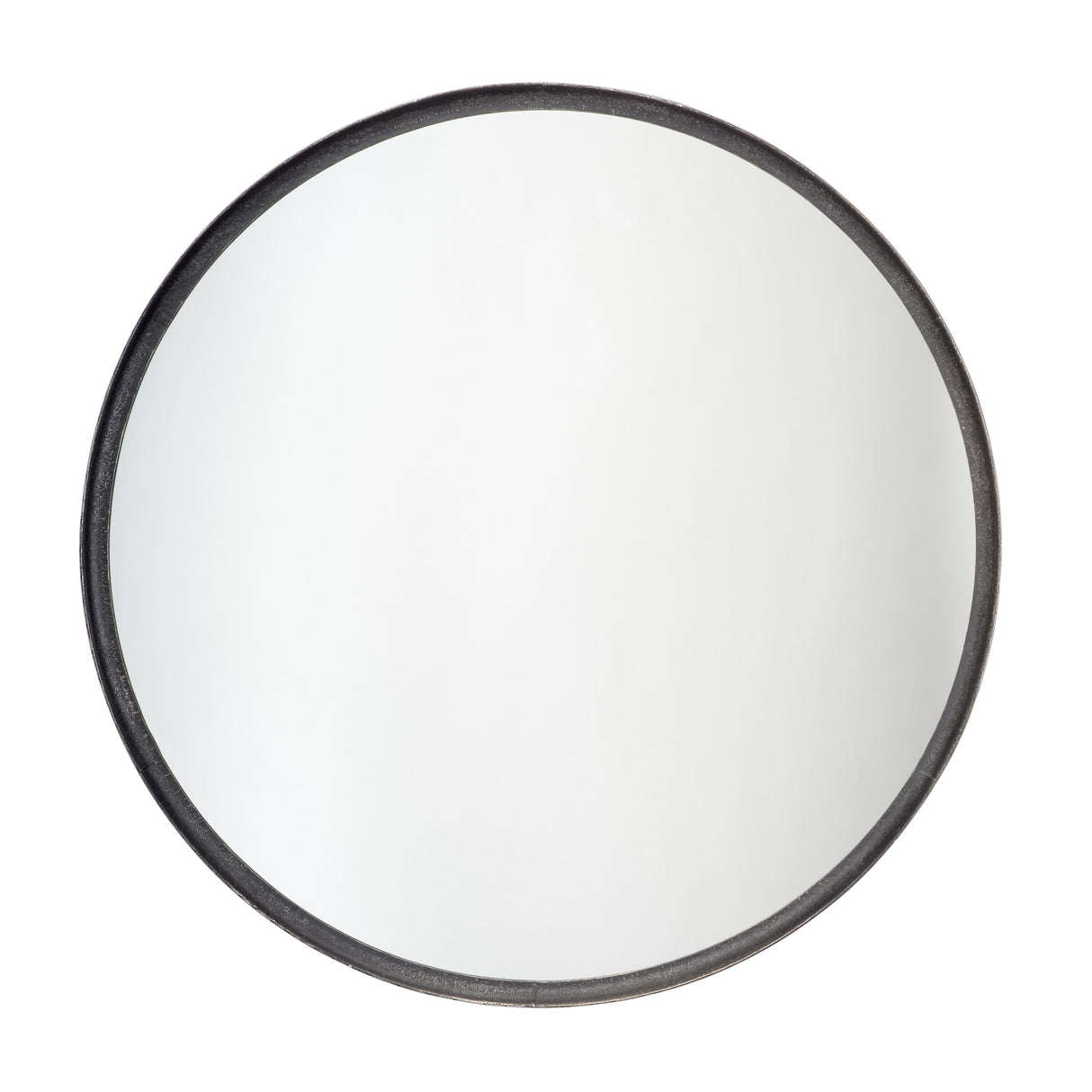 Jamie Young Refined Iron Round Wall Mirror, Black