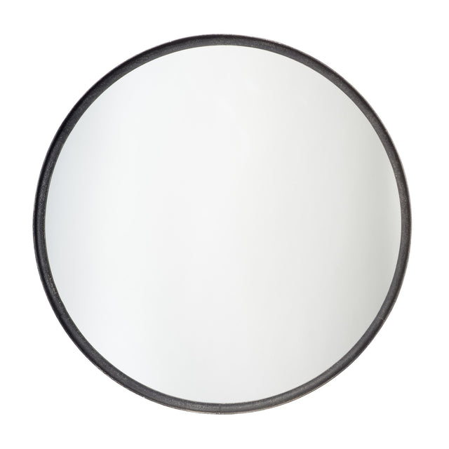 Jamie Young Refined Iron Round Wall Mirror, Black