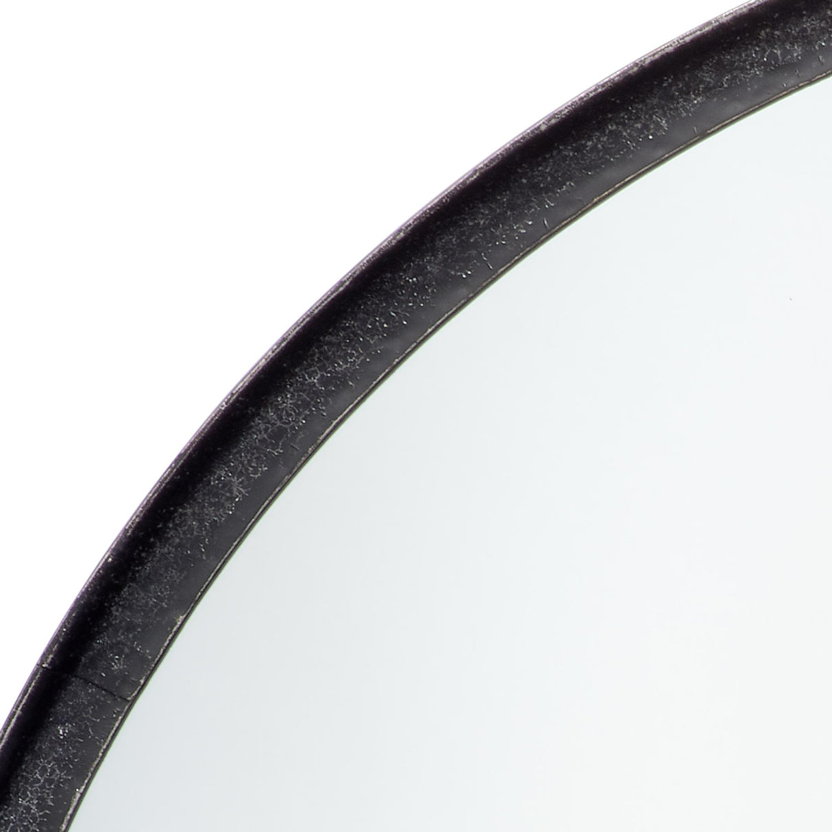 Jamie Young Refined Iron Round Wall Mirror, Black