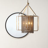 Jamie Young Refined Iron Round Wall Mirror, Black