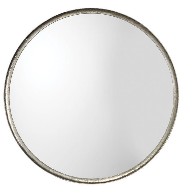 Jamie Young Refined Iron Round Wall Mirror, Silver