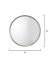 Jamie Young Refined Iron Round Wall Mirror, Silver