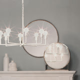 Jamie Young Refined Iron Round Wall Mirror, Silver