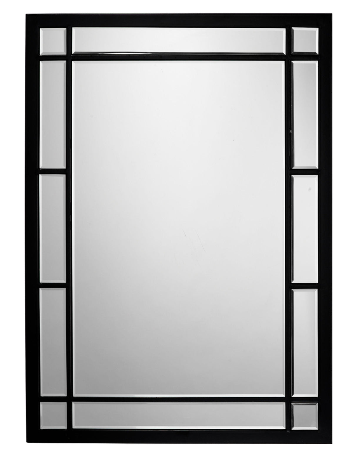 Jamie Young Chelsea Iron Rectangle Wall Mirror, Black