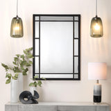 Jamie Young Chelsea Iron Rectangle Wall Mirror, Black