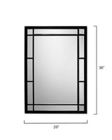 Jamie Young Chelsea Iron Rectangle Wall Mirror, Black