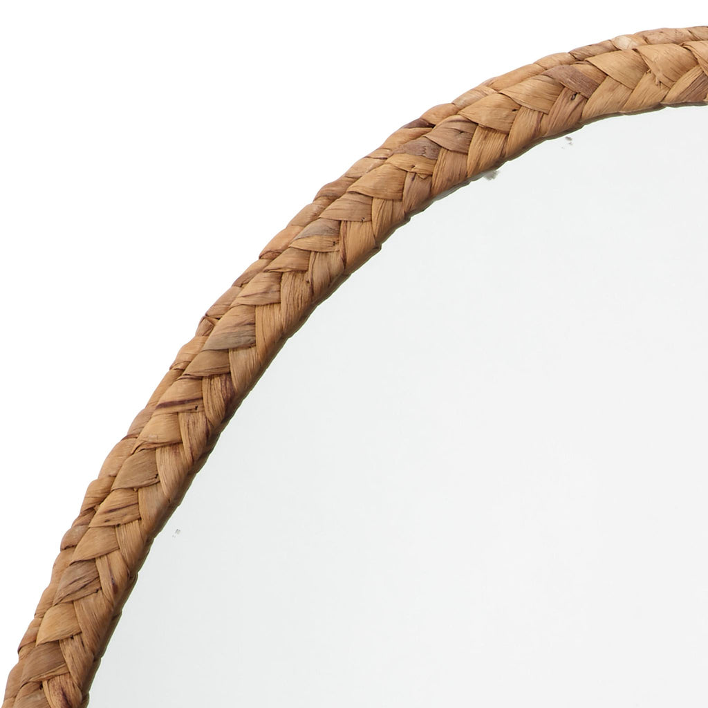 Jamie Young Sparrow Braided Oval Natural Mirrors