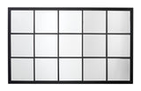 Jamie Young Tribecca Iron Grid Rectangle Wall Mirror, Black